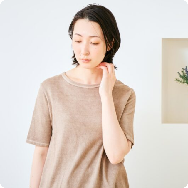 -土へ還る-ベンガラ染めTシャツ【WEB限定】