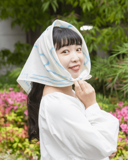 コットンシルクスカーフ
